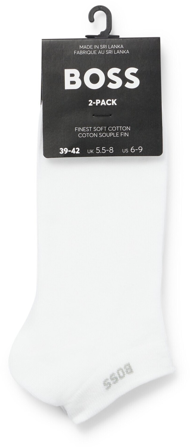 Buy Hugo Boss 2 Pack Socks 50469849 100 white from 8.49 Today