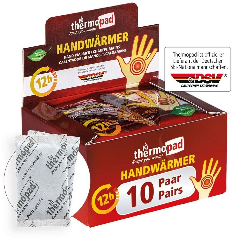 Chauffe-mains De Poche Thermic - 10 Paires, Chaleur Naturelle Pendant 8h - Pour Ski, Randonnée, Pêche