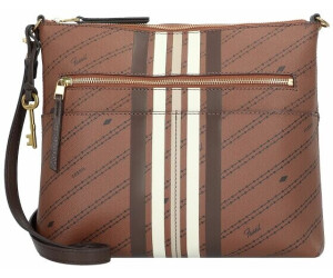 Fossil Fiona Large Crossbody brown black ab 81 27