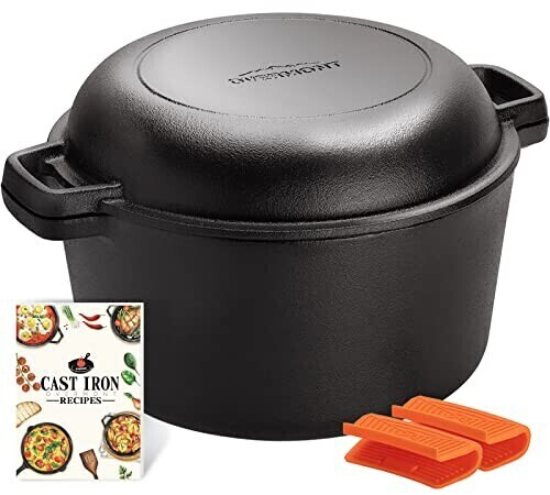 Overmont 2 in 1 Dutch Oven