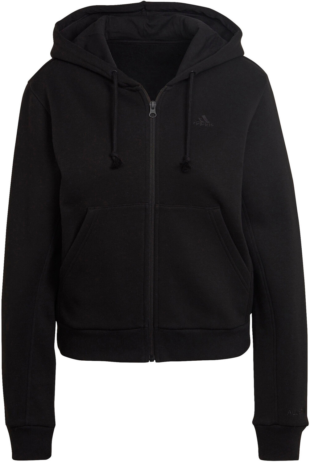 Adidas black shop zip up hoodie