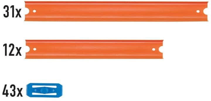 Hot wheels track builder online car & mega track pack