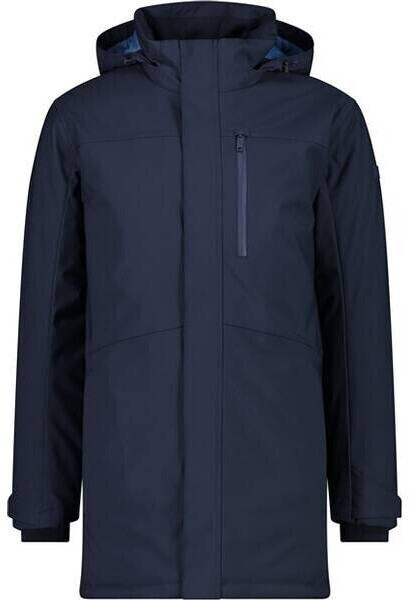 CMP Men's Waterproof Softshell Padded Coat black blue
