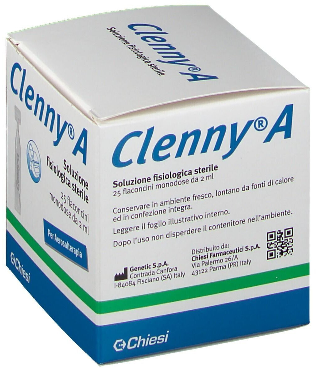 CLENNY SOLUZIONE FISIOLOGICA MONODOSE, 25 fl da 2 ml