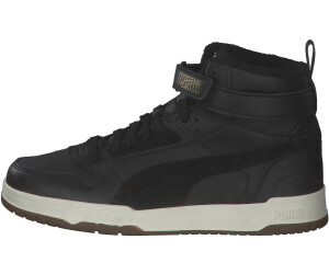 Black leather high top pumas store