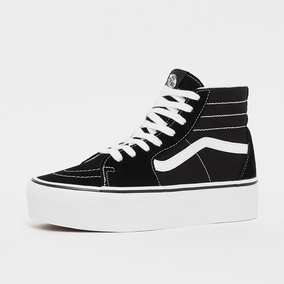 White high top vans with black stripe sales