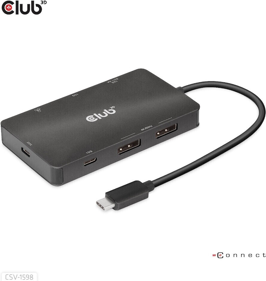 Photos - Card Reader / USB Hub Club3D USB-C 7-in-1 Dock CSV-1598 