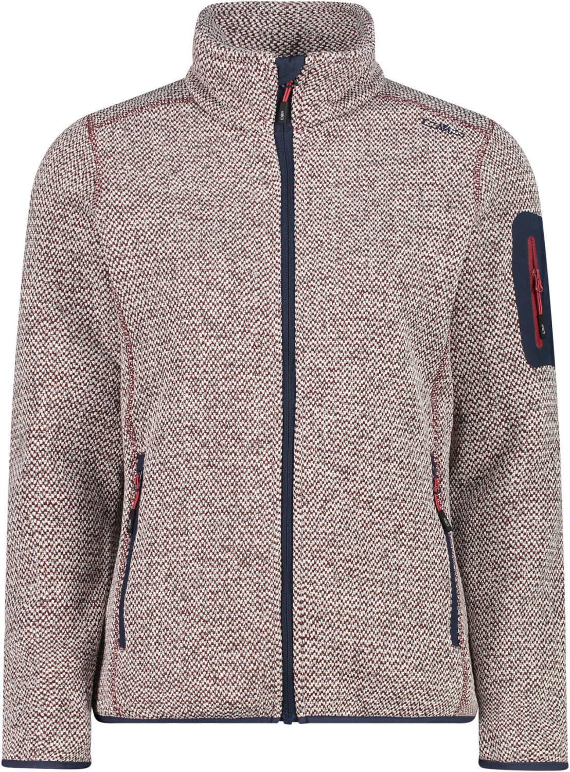 CMP Woman Fleece Jacket (3H14746) red wine/bianco