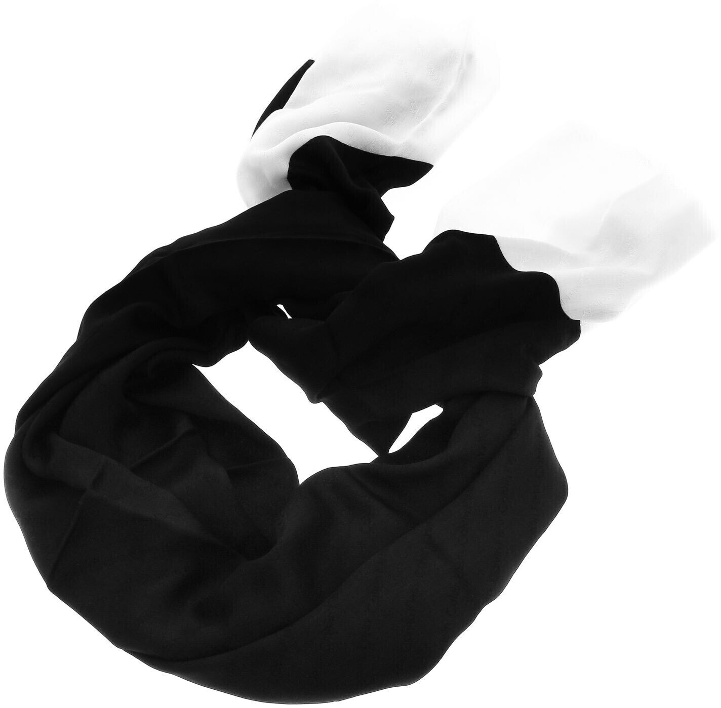 Calvin Klein Monogram Jacquard Head Scarf / au meilleur prix (K60K60-9649-0GN) White 80x180 sur Black