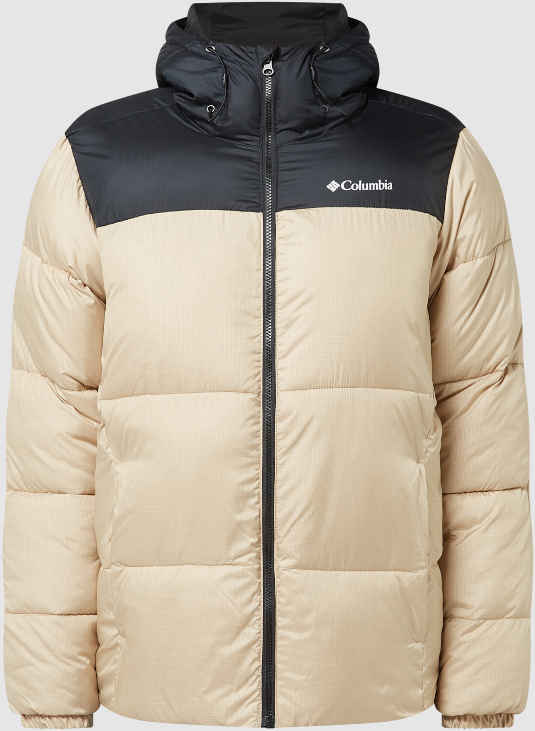 Columbia Men's Puffect Hooded Puffer Jacket ancient fossil/black