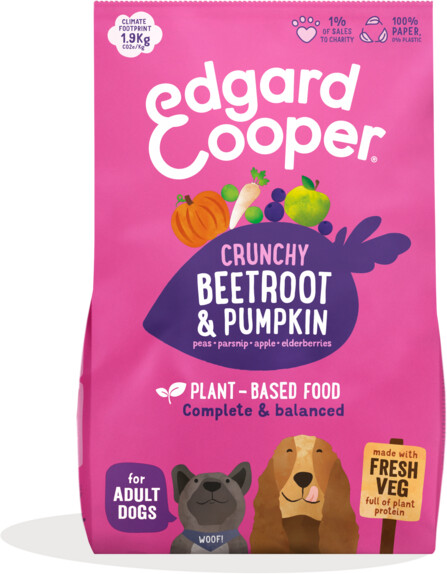 Edgard & Cooper Plant Based dog adult beetroot and pumpkin dry food 2,5kg