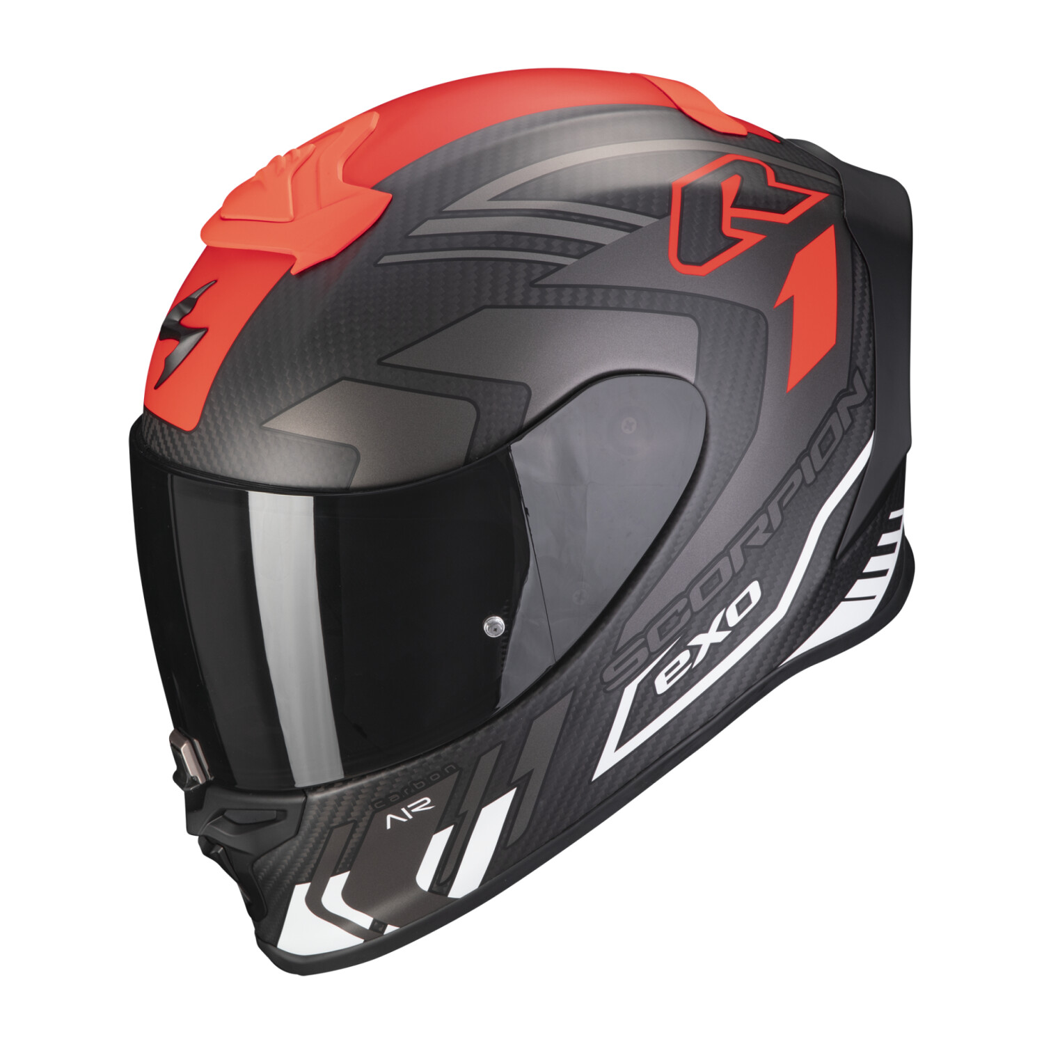 Scorpion Exo-R1 Evo Carbon Air Supra mat noir/blanc
