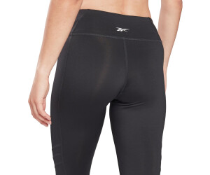 Reebok Womens Highrise Running Compression Athletic Pants, Black, Medium