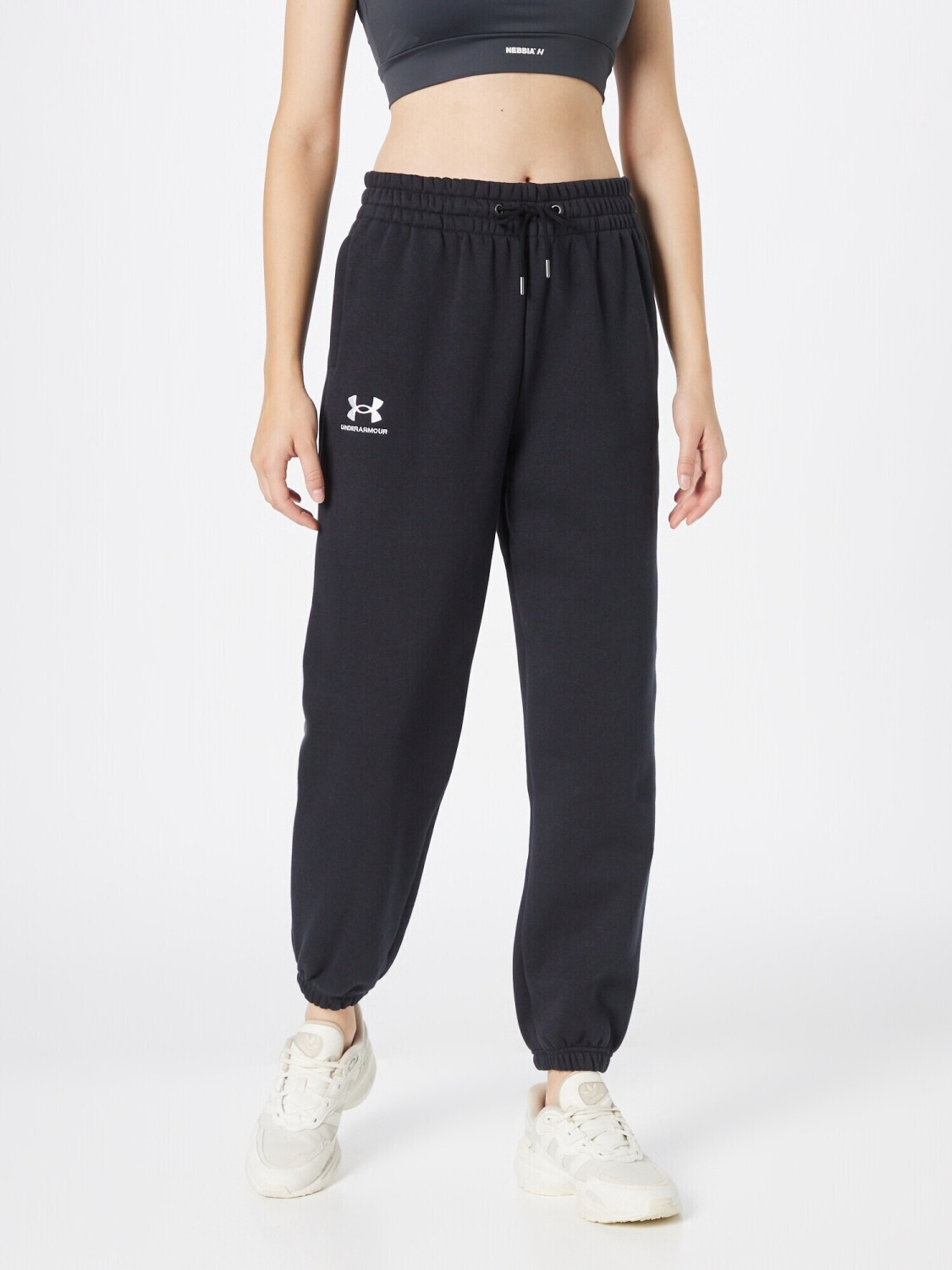 Buy Under Armour Essential Sweatpants black-white (1373034-001) from £42.49  (Today) – Best Deals on