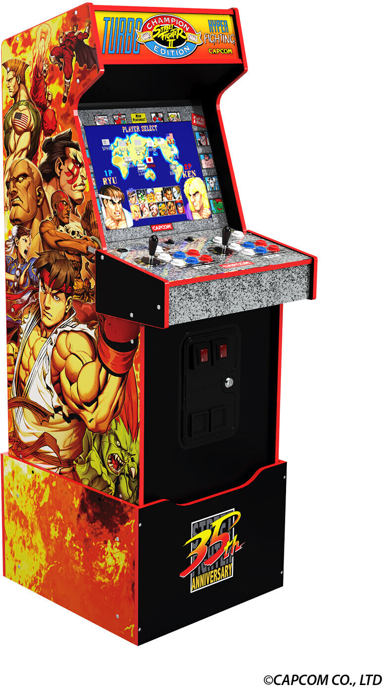 Arcade1Up Arcade Machine Capcom Legacy Arcade Game Yoga Flame Edition