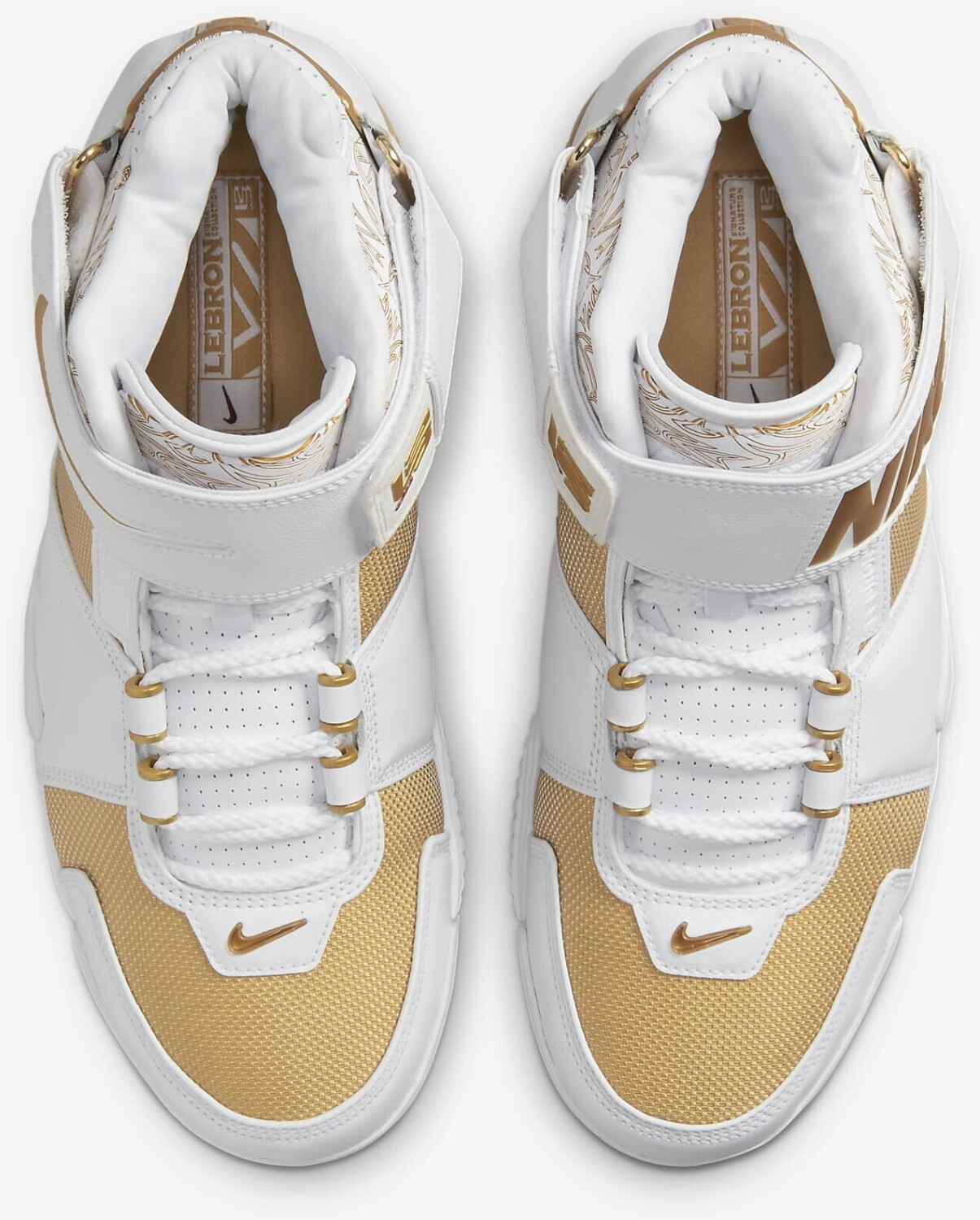 Nike LeBron 2 Maccabi white varsity crimson metallic gold ab 104