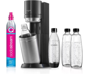 SodaStream + Duo | bei 179,99 € Glasflasche 1L 2X CO2-Zylinder Titan Comfort-Set ab Preisvergleich + Flaschenhalter mit