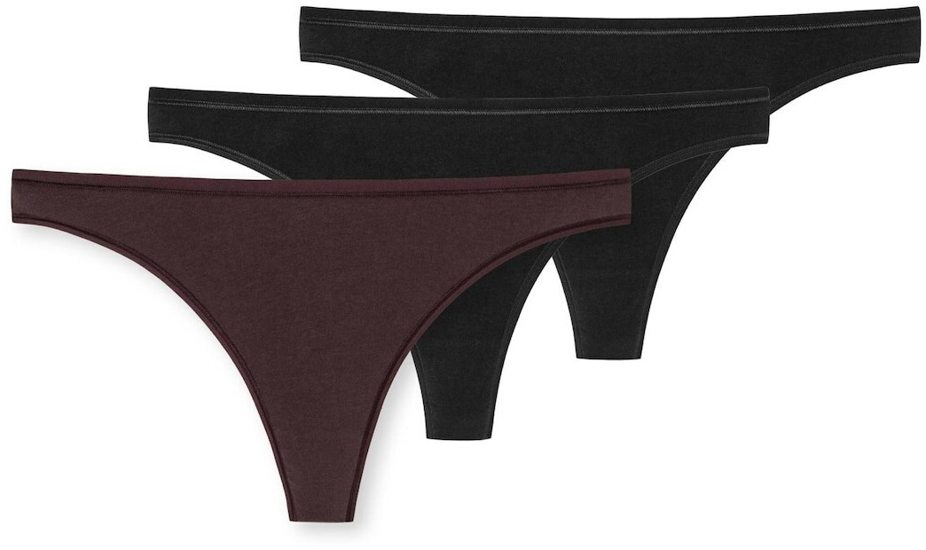 Schiesser Strings Femmes 95/5 Coton bio - lot de 6 Blanc - Prêt-à-Porter