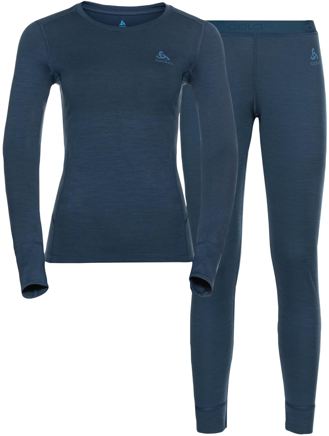 Odlo Women Natural 100% Merino Warm Baselayer Set blue ab 119 00