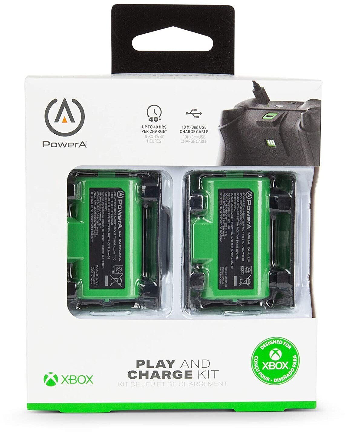  Microsoft Xbox Series X/S Play & Charge Kit - Recharge during  or after play - Fully charges in 4 Hours - 9 Ft Cable - Compatible w/ Xbox  Series X/S 