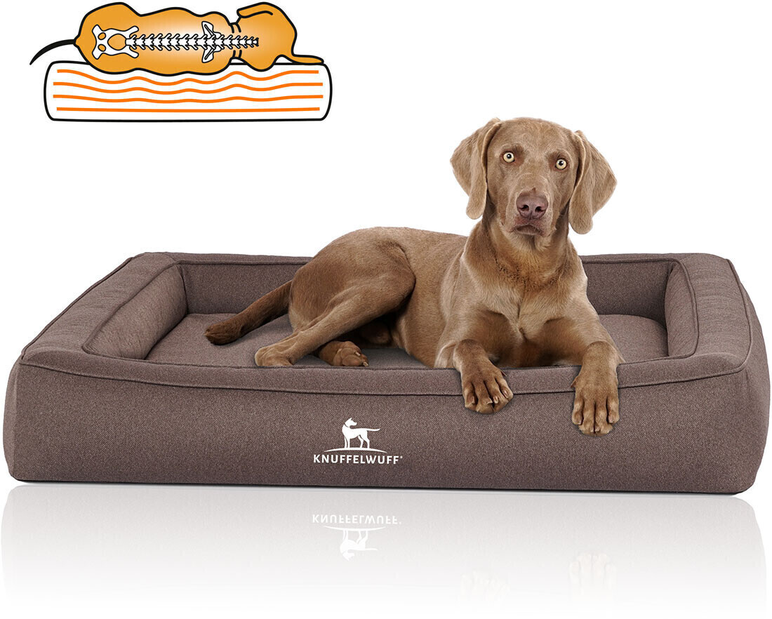 Knuffelwuff Lit pour chien XXXL 155x125cm Grey/Brown Knuffelwuff Lit pour chien XXXL 155x125cm Grey/Brown