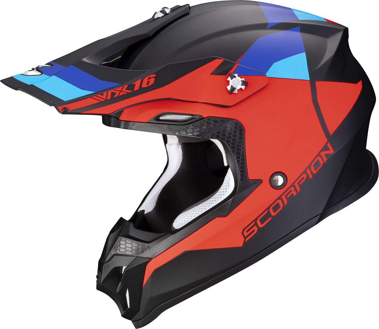 Scorpion VX-16 Evo Air Spectrum mat noir/rouge/bleu