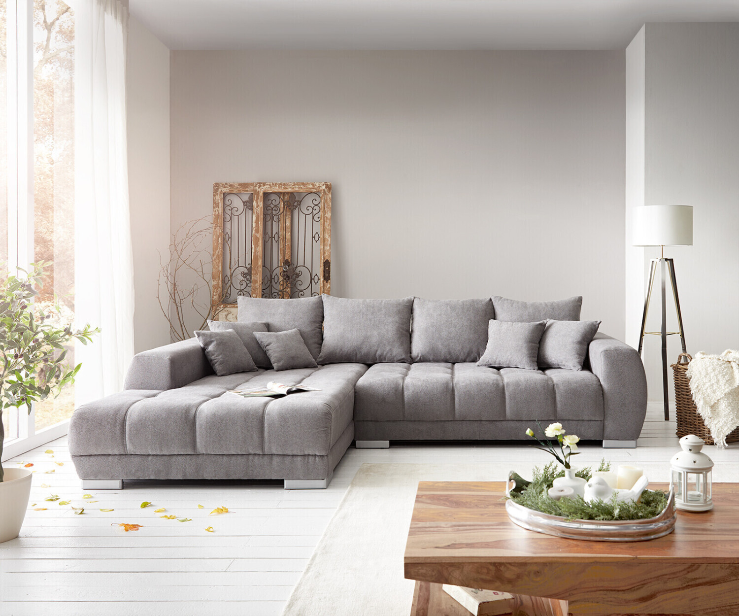 DeLife Josea 300x220 cm Microfiber Recamiere left