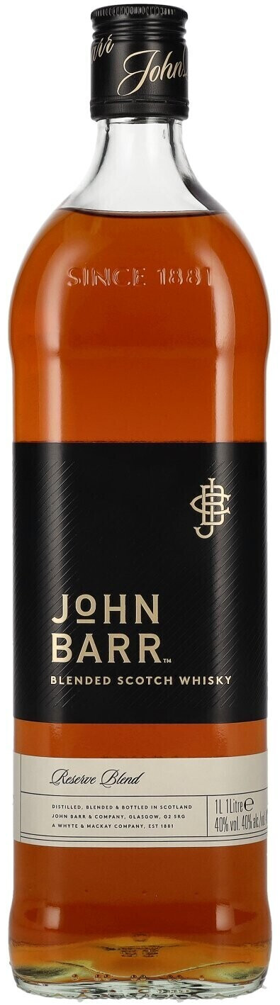 John Barr Reserve Blend Blended Scotch Whisky 1l 40%