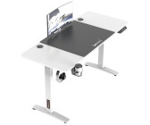 Bureau assis debout Premium XL Bureau électrique Arogno à hauteur réglable  140 x 60 cm effet noyer pro.tec