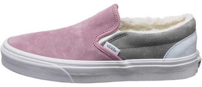 Suede slip on platform vans with fur on sale