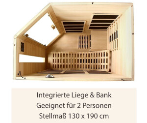 Artsauna Esbjerg Triplex Hemlock 130 x 190 x 190 cm (30602) ab 2.499,00 €  (Februar 2024 Preise) | Preisvergleich bei | Saunen