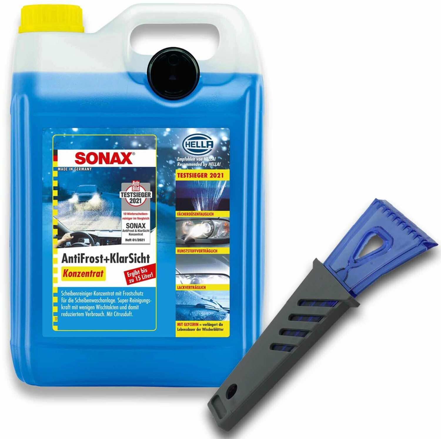 Anwendung SONAX Antifrost+Klarsicht Zirbe 5 Liter 