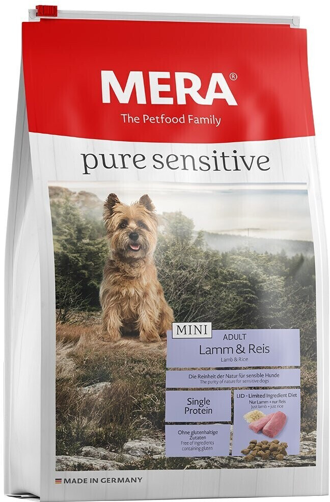 MERA pure sensitive MINI Adult Lamb & Rice Dry Dog Food 4kg