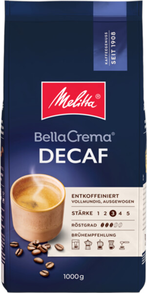 Melitta BellaCrema Decaffinato 1kg, Bild 2