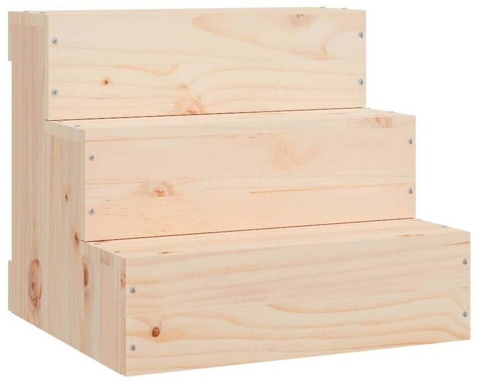 vidaXL Pet Stairs 40x37,5x35cm Solid Wood Pine