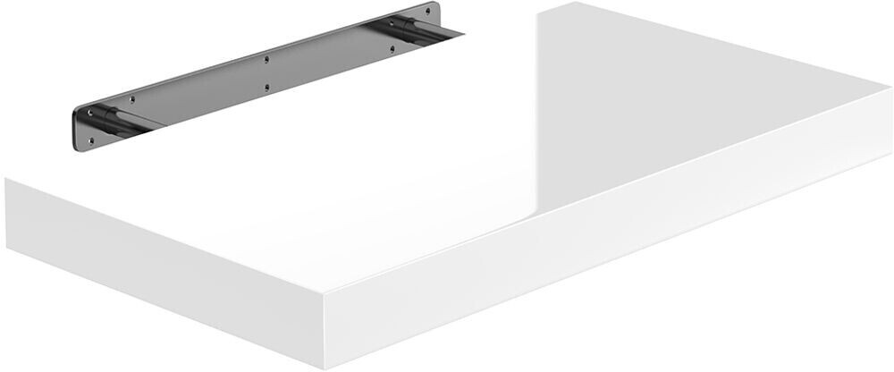 Casaria Wall shelf 50x4cm high gloss white