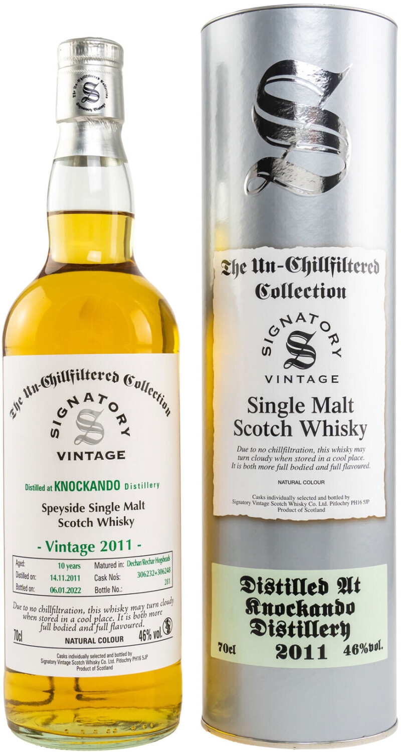 Signatory Vintage 10 Years Knockando The Un-Chillfiltered Collection 0,7l 46%