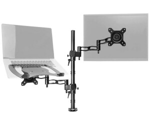 Duronic DML2 Zusätzliche Laptophalterung kompatiebel mit DM45 / DM55 / DM65  Monitor-Tischhalterung—