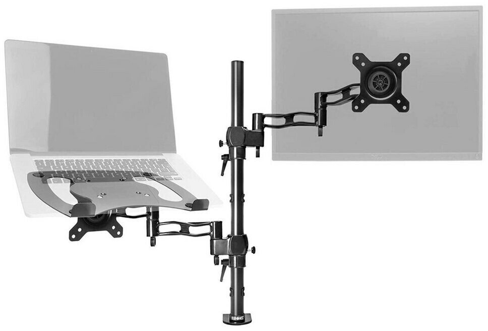 Duronic DM35D2 Monitor-Tischhalterung aus Aluminium für zwei LCD