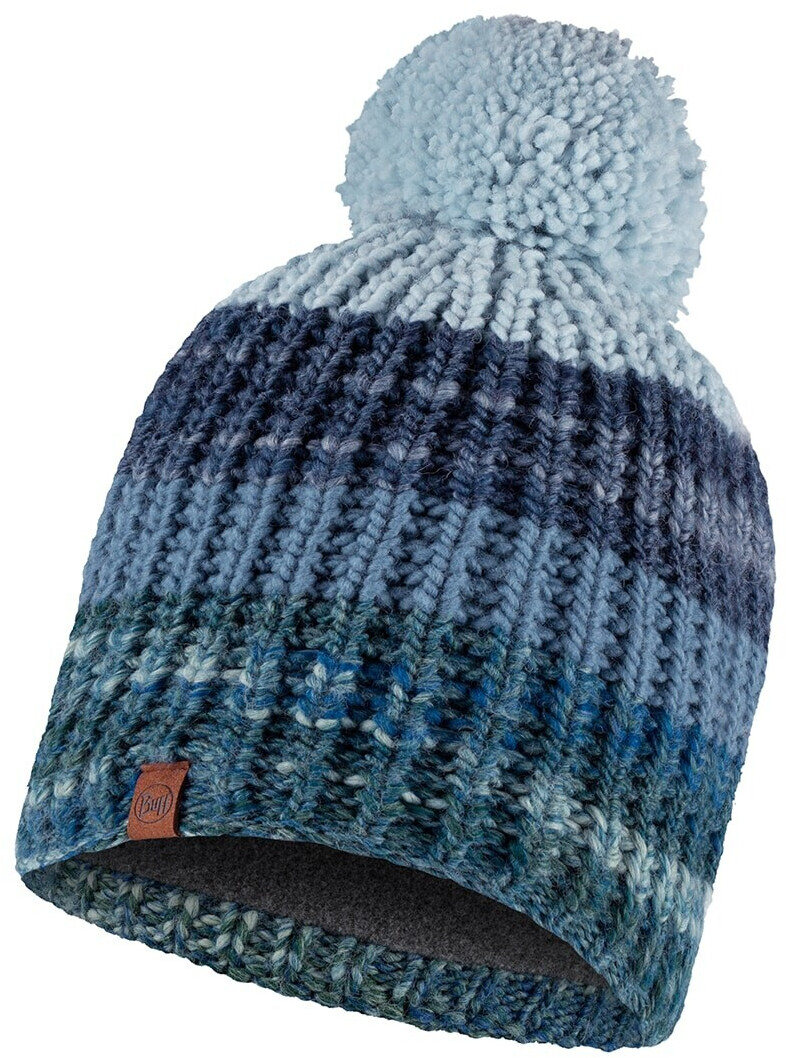 BUFF Women's & Kids' Knitted Polar Fleece Hat - Black, One Size, Extra Warm For Cold Days