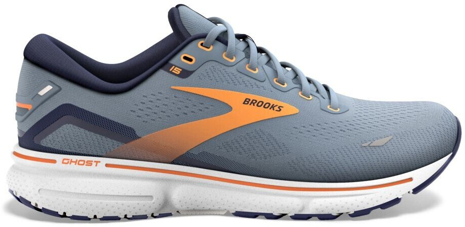 Brooks Ghost 15 (110393) flintstone/peacoat/orange pop