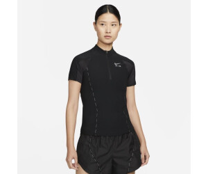 cuadrado Zanahoria márketing Nike Air Dri-FIT short sleeves Shirt half Zip Women (DQ6123-010) black  desde 31,45 € | Compara precios en idealo