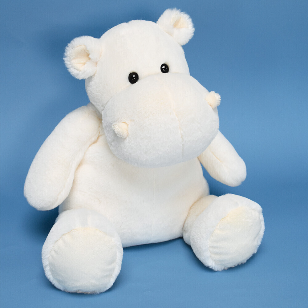 Histoire d'Ours Peluche Hippopotame Ivoire - 40 cm HIP'CHIC (HO3091)