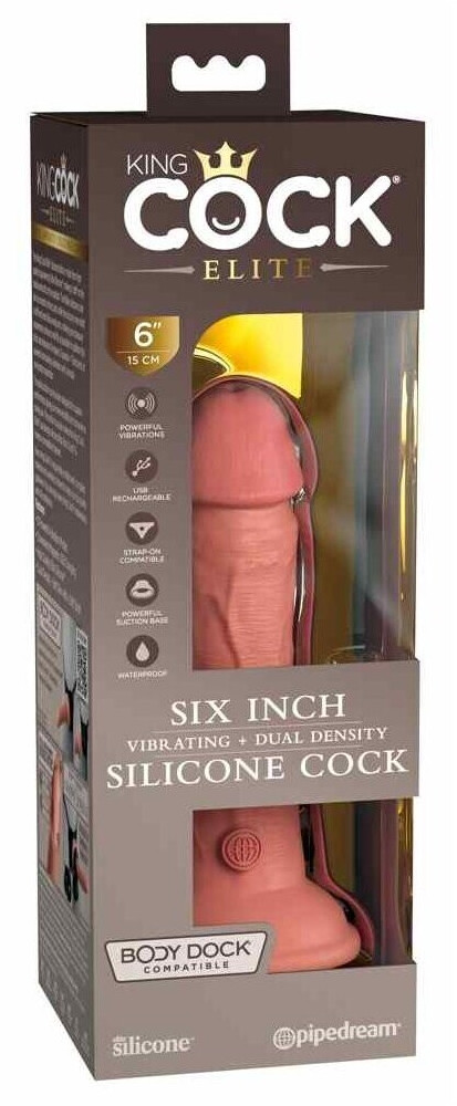 Pipedream King Cock Elite 6 Dual Density