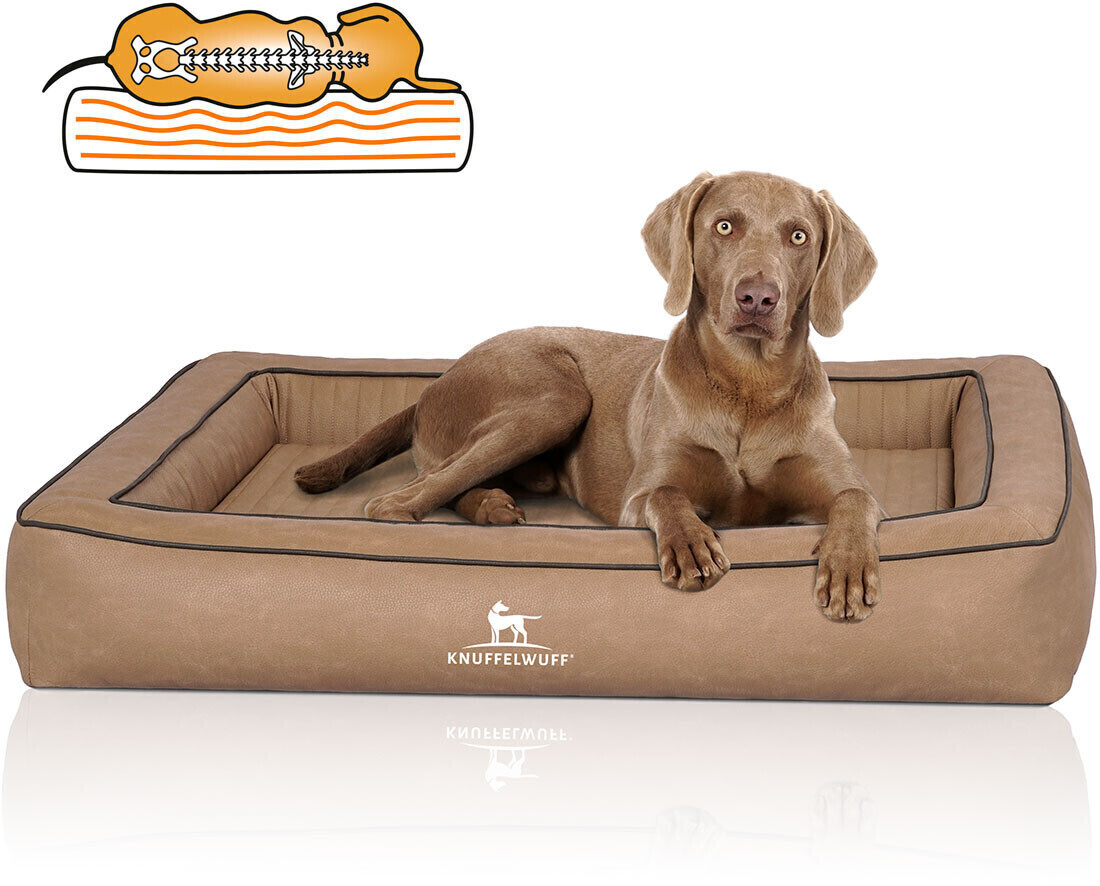 Knuffelwuff Lit pour chien 85x65cm Camel Knuffelwuff Lit pour chien 85x65cm Camel