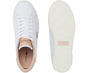 Lacoste pink and outlet white shoes