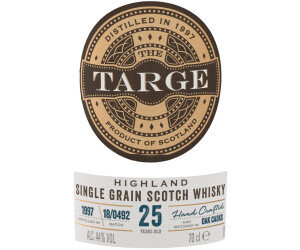 The Targe 25 Jahre Highland Single Grain Scotch Whisky 0,7l 44% ab 49,99 €  | Preisvergleich bei