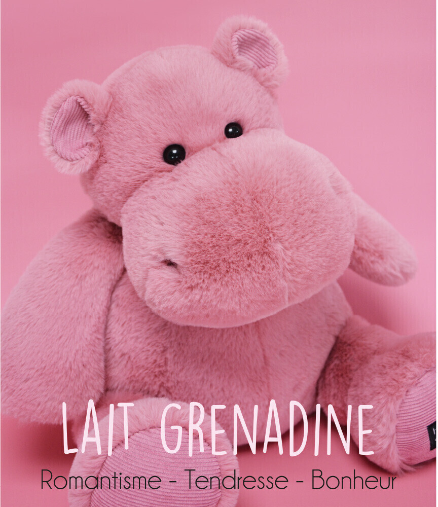 Peluche hippopotame rose cheap