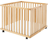 Baby Vivo - Parque infantil XXL plegable de madera (7,2 m)
