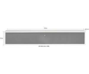 133cm 569,50 Hammel ab lackiert/schwarz € weiß Preisvergleich Mistral Furniture | Stoff bei